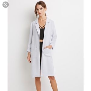 Forever 21 casual light grey jacket